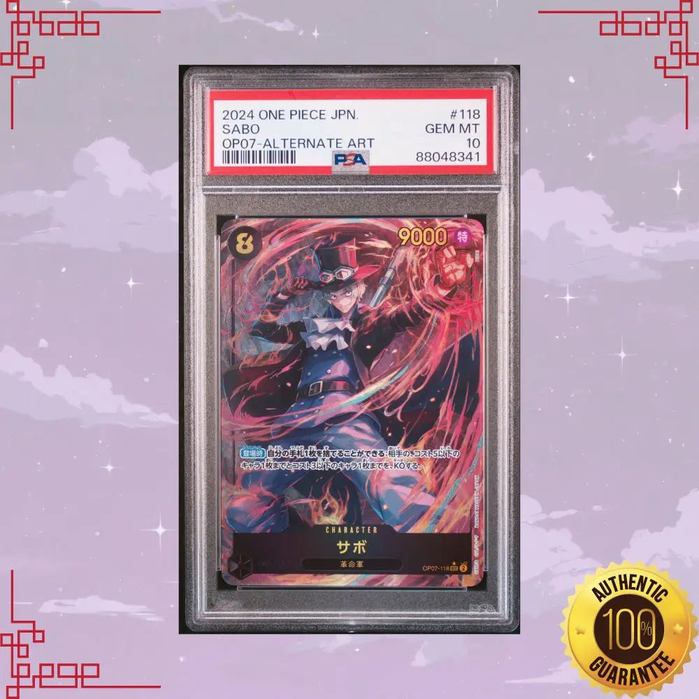 OP07-118 Sabo Japanese SEC Parallel PSA 10 image 0