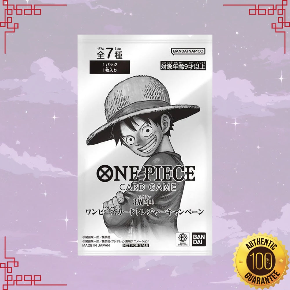 One Piece 3rd Anniversary Treasure Campaign Japanese Promo Pack
