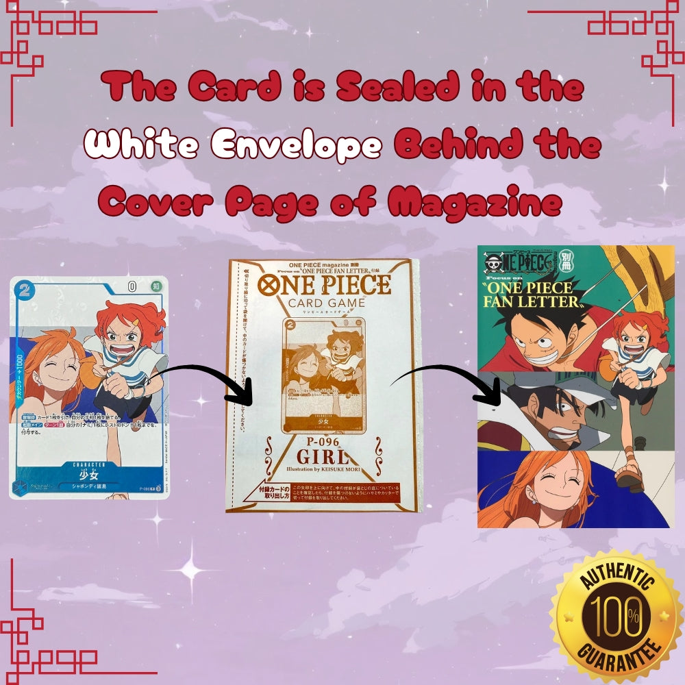 One Piece Japanese Girl P-096 Promo Card with Magazine – LaiLai's