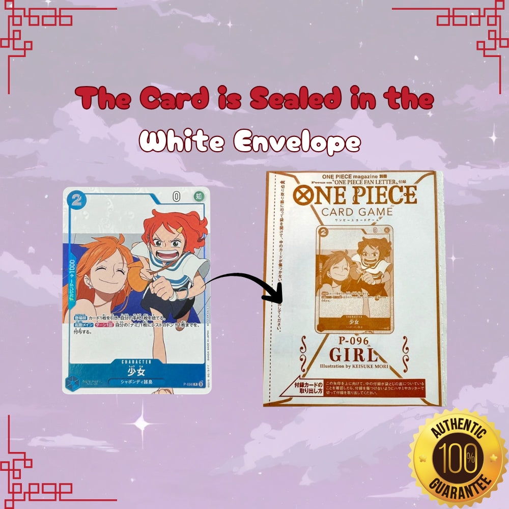One Piece Japanese Girl P-096 Promo Card
